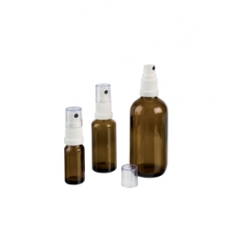 Flacone in vetro ambrato con erogatore spray ml  10 - 120117245 